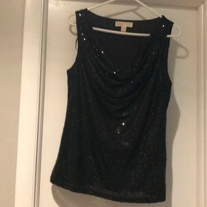 Michael kors beaded black top in large